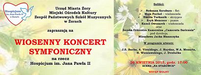 Wiosenny Koncert Symfoniczny na rzecz Hospicjum w Scenie na Starówce