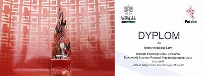 Żory laureatem konkursu Europejskie Nagrody Przedsiębiorczości 2015