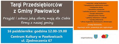 Targi Przedsiębiorców z Gminy Pawłowice