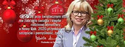 Gabriela Lenartowicz, posłanka na Sejm: Składam Państwu najserdeczniejsze życzenia