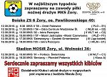 Mecze drużyn MKS Żory w najbliższych dniach