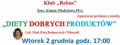 Jesteś na diecie? Przyjdź na spotkanie w Rebusie, na które warto się wybrać. 