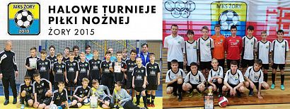 Halowe Turnieje Piłki Nożnej - drużyny MKS Żory na pierwszym, drugim i piątym miejscu