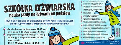 Nauka jazdy na łyżwach od podstaw. MOSiR zaprasza dzieci do Szkółki łyżwiarskiej