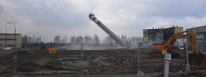 Runął komin na Wygodzie