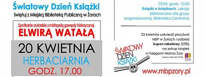 Świętuj Światowy Dzień Książki z żorską biblioteką