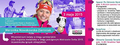 Spacer z kijami i zawody strzeleckie z udziałem Reprezentantki Polski w Biathlonie