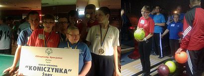 Uczniowie ZSS Żory i zawodnicy KOS "Koniczynka" w Turnieju Bowlingowym w Katowicach