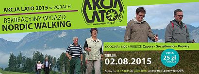 Akcja Lato 2015: Rekreacyjny wyjazd Nordic Walking