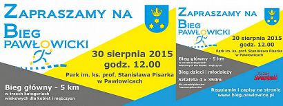 Zapraszamy do udziału w Biegu Pawłowickim. Spotkajmy się na wspólnych treningach i na starcie 30 sierpnia