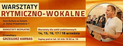 Warsztaty rytmiczno-wokalne dla dzieci ze szkół podstawowych - są jeszcze wolne miejsca