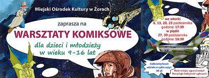 Gratka dla wielbicieli komiksów! MOK zaprasza dzieci i młodzież na warsztaty rysowania komiksów - są jeszcze wolne miejsca