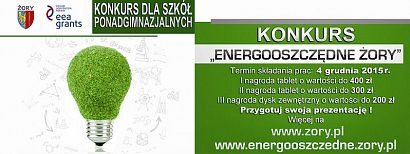 Konkurs "Energooszczędne Żory" dla uczniów żorskich szkół ponadgimnazjalnych 