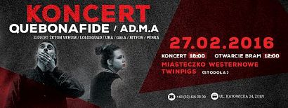 Koncert Quebonafide i Ad.Ma w Twinpigs