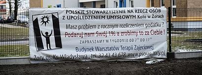 Polskie Stowarzyszenie na Rzecz Osób z Upośledzeniem Umysłowym Koło w Żorach rozlicz PIT-y za 1%