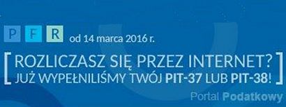 Usługa wstępnie wypełnionego zeznania podatkowego - PFR  tylko na  Portalu Podatkowym!