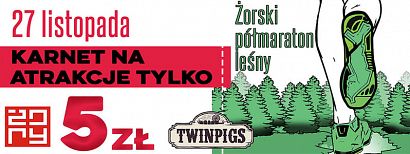 Żorski Półmaraton Leśny. Twinpigs i Miasto Żory przygotowały niespodziankę dla osób dopingujących