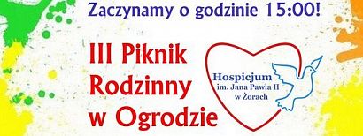 Hospicjum zaprasza do swojego ogrodu na rodzinny piknik