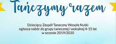 Wesołe Nutki zapraszają do tańca. Zapisz dziecko do zespołu