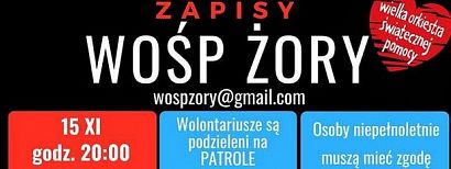 WOŚP: Zaczynamy od 15.XI od godziny 20.00