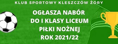 Liceum Herberta i KS Kleszczów zapraszają przyszłych piłkarzy