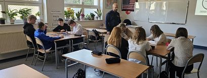 Spotkania z policjantem , lekcje o tolerancji i bezpieczeństwie