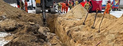 Tragiczne zdarzenie podczas prac ziemnych. Dwóch mężczyzn zginęło przy ulicy Wieniawskiego