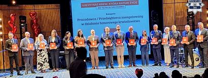 Komenda Miejska Policji w Żorach wyróżniona za wspieranie honorowego krwiodawstwa