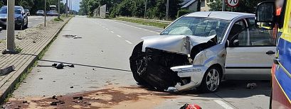 Wypadek na DK-81. Droga w kierunku Wisły jest już przejezdna