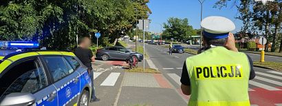 Potrącił rowerzystkę na przejeździe dla rowerów