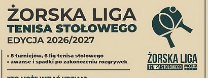 Rusza kolejna edycja Żorskiej Ligi Tenisa Stołowego